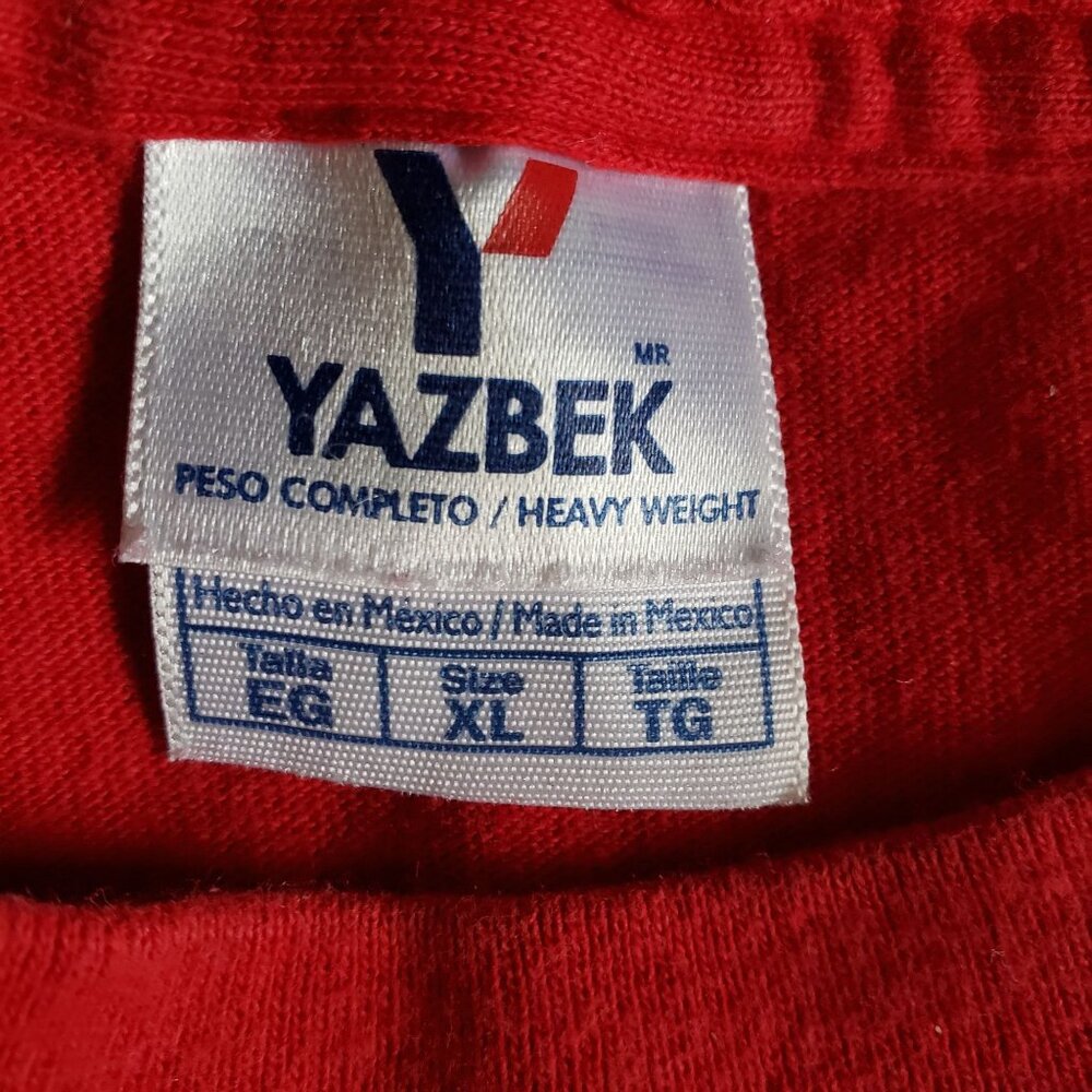 Cozumel Mexico T-Shirt Mens XL Red Cotton Stingray Graphic Souvenir Yazbek - Picture 4 of 5